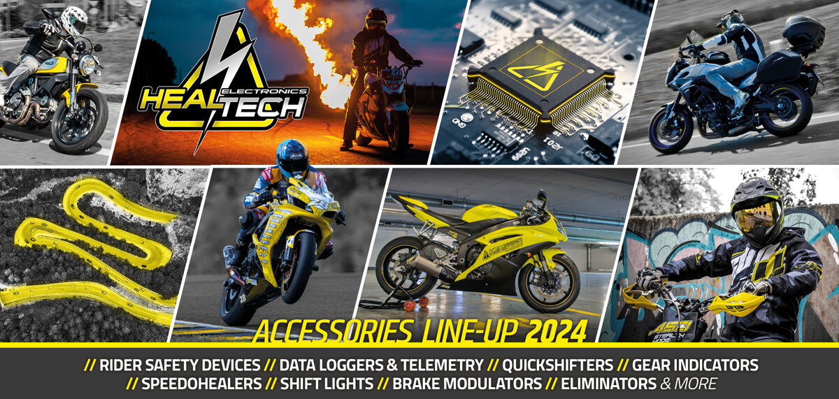 HealTech Electronics UA пропонує Quickshifters / Індикатори передач / Спідохілери / Shift Lights / Гальмівні мигалки /Діагностичні засоби / Анти Wheelie / Контроль тяги / Контроль запуску / Обмежувач піт-лейн / Обмежувач максимальної швидкості / iLogger – збір даних